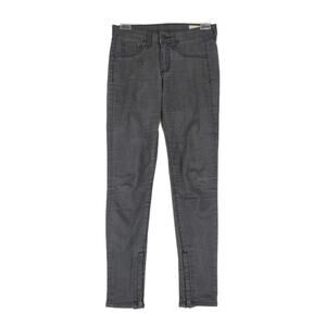 Rag‎ & Bone Black Skinny Stretch Zipper Capri Jeans Made in USA, Women's Sz 25